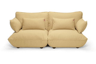 Puff Pillows on Sofa