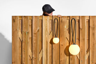 Bolleke Mini la Surprise and Bolleke hanging on a fence