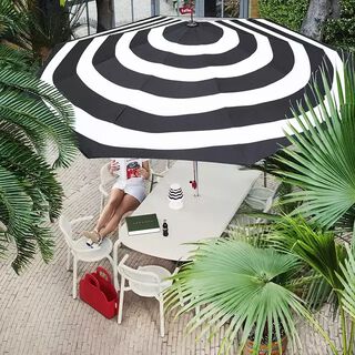 Stripesol Parasol - Anthracite