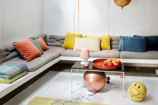 Pillows on a sofa