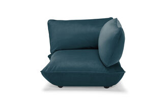 Sumo Corner Seat Velvet Recycled Petrol