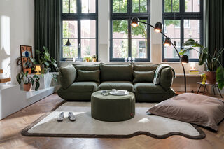 Sumo Corner Seat Boucle Recycled Leaf Green