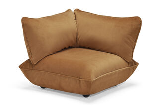 Sumo Corner Seat Velvet Recycled Almond
