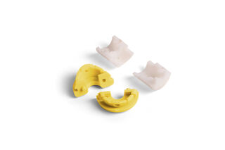 Big Lebow cable cover ring banana yellow