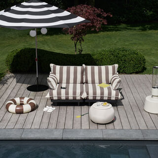 Paletti Armrest Set Outfit Stripe Cacao