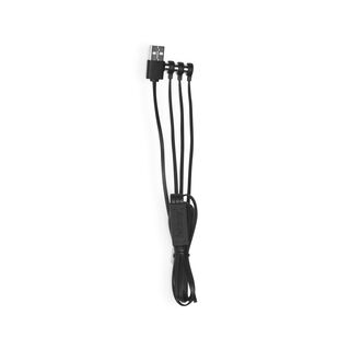 Charging cable USB-A to 3x magnetic pogopin