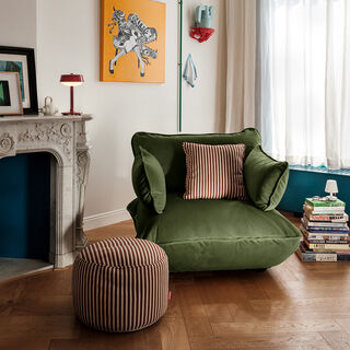 Sumo Loveseat Velvet Recycled Deep Green