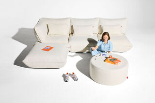 Sumo Loveseat Boucle Recycled Creme