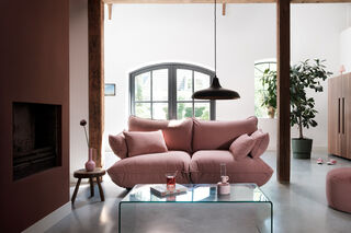 Sumo Loveseat Cord Recycled Soft Pink