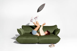Sumo Seat Velvet Recycled Deep Green