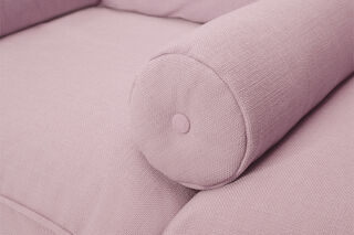 Puff Weave Rolster Pillow Bubble Pink