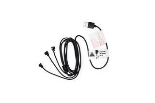 Charging cable 3x magnetic 6 mm pogopin (black 1.3 m)