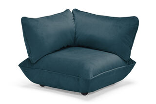 Sumo Corner Seat Velvet Recycled Petrol
